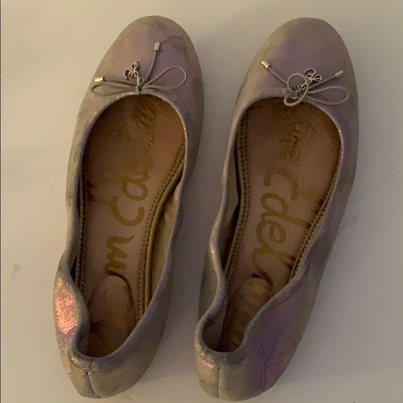 Sam Edelman Felicia Metallic Leather Flats - Picture 2 of 5